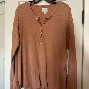 Offline Button Down Henley Top